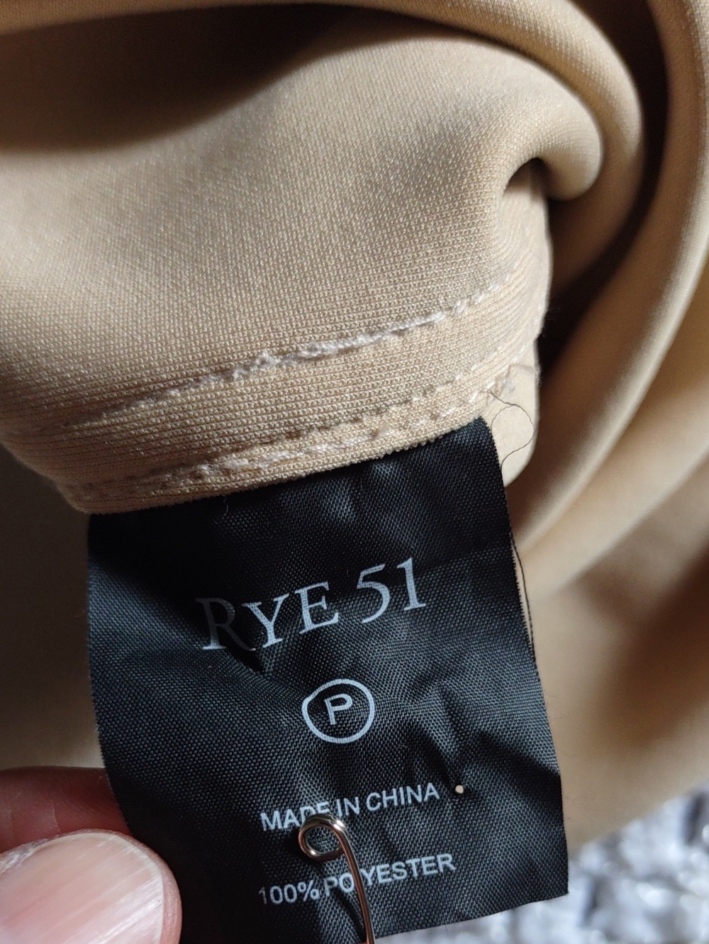 Rye 51 Size Large Faux Suede Cream Western Shirt - Picture 11 of 14
